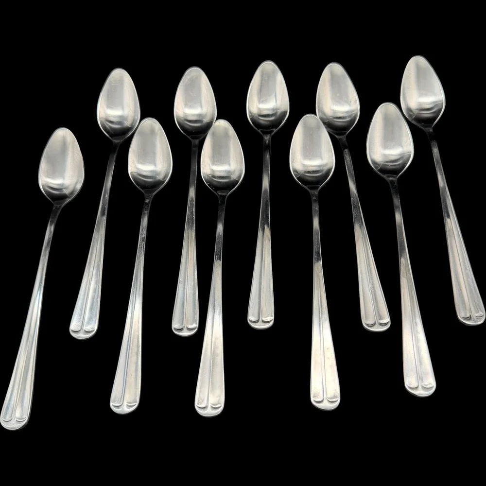 International‎ Silver Stainless Steel Cape Cod Iced Tea Spoons 10 Long Handle